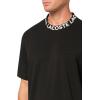 imageLacoste Mens Crew Neck Short Sleeve Regular Fit Branding TShirtBlack