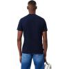 imageLacoste Mens Crew Neck Short Sleeve Regular Fit Branding TShirtNavy Blue