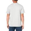 imageLacoste Mens Crew Neck Short Sleeve Regular Fit Branding TShirtSilver Chine
