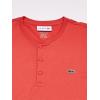 imageLacoste Mens Pima Cotton Henley TShirtCrater Orange