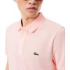 imageLacoste Mens Slim Fit L1212 Short Sleeve Pique Polo ShirtFlamingo Pink