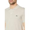 imageLacoste Mens Slim Fit L1212 Short Sleeve Pique Polo ShirtHeather Wicker
