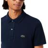 imageLacoste Mens Slim Fit L1212 Short Sleeve Pique Polo ShirtNavy Blue