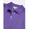 imageLacoste Mens Slim Fit L1212 Short Sleeve Pique Polo ShirtRegal Purple