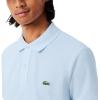 imageLacoste Mens Slim Fit L1212 Short Sleeve Pique Polo ShirtRill Light Blue