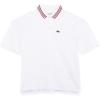 imageLacoste Boys Short Sleeve Relaxedfit Graphic Polo ShirtWhiteMultico