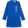 imageLacoste Girls Back Closure Crocodile Polo DressCobalt