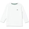 imageLacoste Long Sleeve Crew Neck Cotton TShirtBlanc