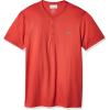 imageLacoste Mens Pima Cotton Henley TShirtCrater Orange