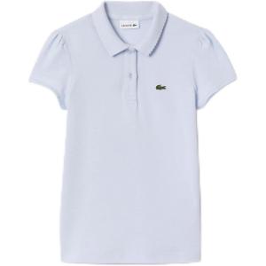 imageLacoste Girls Classic Short Sleeve Piqu Polo ShirtPhoenix Blue
