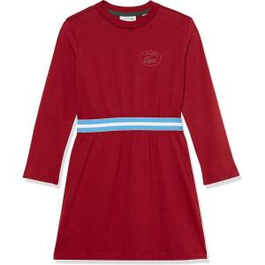 imageLacoste Girls Contrast Waist Cotton Jersey DressAndrinople