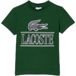 imageLacoste Kids Short Sleeve Crewneck Large Front Croc Graphic TeeshrtAppalachan Green