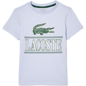 imageLacoste Kids Short Sleeve Crewneck Large Front Croc Graphic TeeshrtPhoenix Blue
