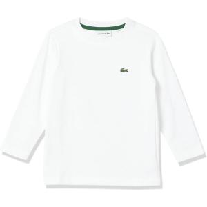 imageLacoste Long Sleeve Crew Neck Cotton TShirtBlanc