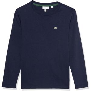 imageLacoste Long Sleeve Crew Neck Cotton TShirtMarine