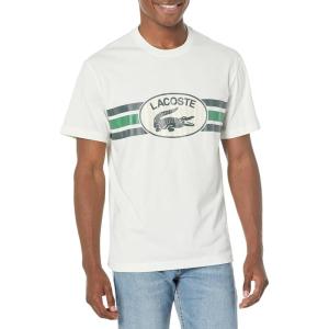 imageLacoste Mens Crew Neck Short Sleeve Classic Fit Branding TShirtFarine
