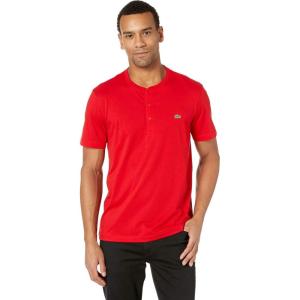imageLacoste Mens Pima Cotton Henley TShirtRed