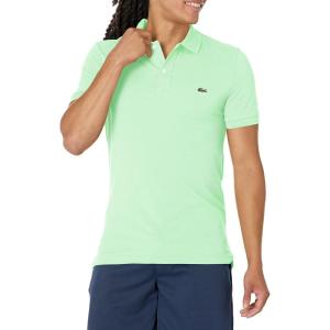 imageLacoste Mens Slim Fit L1212 Short Sleeve Pique Polo ShirtAsh