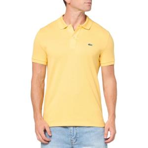 imageLacoste Mens Slim Fit L1212 Short Sleeve Pique Polo ShirtCornsilk