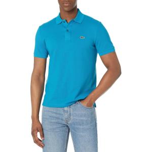 imageLacoste Mens Slim Fit L1212 Short Sleeve Pique Polo ShirtGange Blue