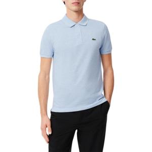 imageLacoste Mens Slim Fit L1212 Short Sleeve Pique Polo ShirtHeather Cove