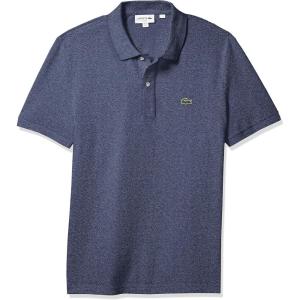 imageLacoste Mens Slim Fit L1212 Short Sleeve Pique Polo ShirtHeather Nebula