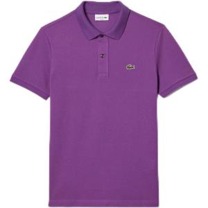 imageLacoste Mens Slim Fit L1212 Short Sleeve Pique Polo ShirtMauveglow