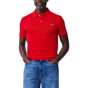 imageLacoste Mens Slim Fit L1212 Short Sleeve Pique Polo ShirtRed