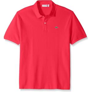imageLacoste Mens Slim Fit L1212 Short Sleeve Pique Polo ShirtSirop Pink