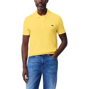 imageLacoste Mens Slim Fit L1212 Short Sleeve Pique Polo ShirtYellow