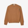 imageLacoste Mens Carded Wool Crew Neck SweaterCookie