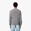 imageLacoste Mens Carded Wool Crew Neck SweaterSilver Chine