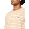 imageLacoste Mens Core Collection Classic Fit Crew Neck Long Sleeve Striped SweaterVienneseLapland