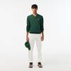 imageLacoste Mens Core Collection Regular Fit VNeck Long Sleeve Classic SweaterSinople