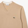 imageLacoste Mens Long Sleeve Regular Fit Vneck Organic Cotton SweaterViennese