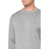 imageLacoste Mens Merino Wool Monochrome Crew Neck SweaterHeather Agate