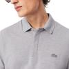 imageLacoste Mens Stretch Cotton Paris PoloSilver Heathered