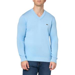 imageLacoste Mens Long Sleeve Regular Fit Vneck Organic Cotton SweaterOverview