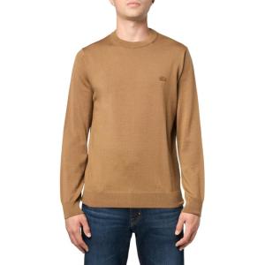 imageLacoste Mens Merino Wool Monochrome Crew Neck SweaterCookie
