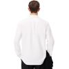 imageLacoste Mens Long Sleeve Regular Fit Button Down Solid Oxford ShirtWhite