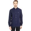 imageLacoste Mens Long Sleeve Regular Fit Button Down Solid Oxford ShirtMarine Blue