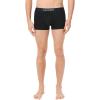 imageLacoste Mens Cotton Stretch Mini Croc Print Trunks 3PackBlackMidnight SmokeDove Grey With Black Waistbands