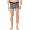 imageLacoste Mens Cotton Stretch Mini Croc Print Trunks 3PackBlackMidnight SmokeDove Grey With Black Waistbands