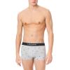 imageLacoste Mens Cotton Stretch Mini Croc Print Trunks 3PackBlackMidnight SmokeDove Grey With Black Waistbands