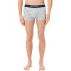 imageLacoste Mens Cotton Stretch Mini Croc Print Trunks 3PackBlackMidnight SmokeDove Grey With Black Waistbands
