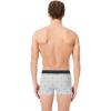 imageLacoste Mens Cotton Stretch Mini Croc Print Trunks 3PackBlackMidnight SmokeDove Grey With Black Waistbands