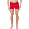 imageLacoste Mens Cotton Stretch Mini Croc Print Trunks 3PackBlueGreyRed