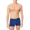 imageLacoste Mens Cotton Stretch Mini Croc Print Trunks 3PackBlueGreyRed