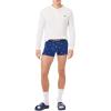 imageLacoste Mens Cotton Stretch Mini Croc Print Trunks 3PackBlueGreyRed