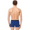 imageLacoste Mens Cotton Stretch Mini Croc Print Trunks 3PackBlueGreyRed